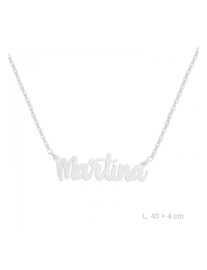 GARGANTILLA NOMBRE EN PLATA DE LEY