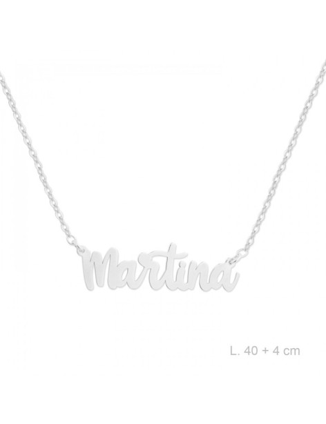 GARGANTILLA NOMBRE EN PLATA DE LEY