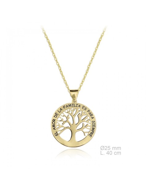 GARGANTILLA ÁRBOL DE LA VIDA EN PLATA DE LEY