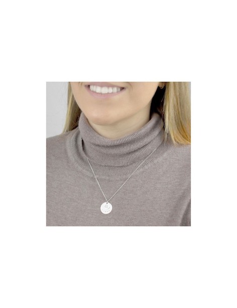 GARGANTILLA ZODIACO LIBRA PERSONALIZABLE EN PLATA DE LEY