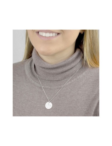 GARGANTILLA ZODIACO CAPRIC. PERSONALIZABLE PLATA