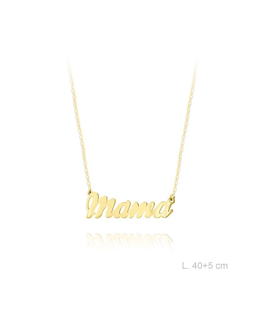 GARGANTILLA MAMÁ PLATA Y CIRCONITAS