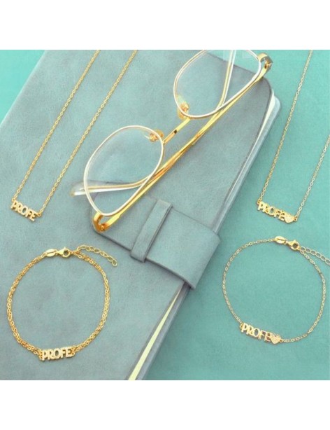 Gargantilla Profe Corazón en Plata y Circonitas