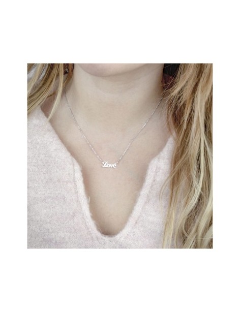 GARGANTILLA LOVE EN PLATA