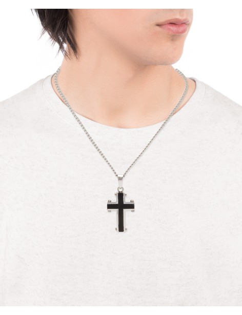 Collar Viceroy Hombre Cruz Acero