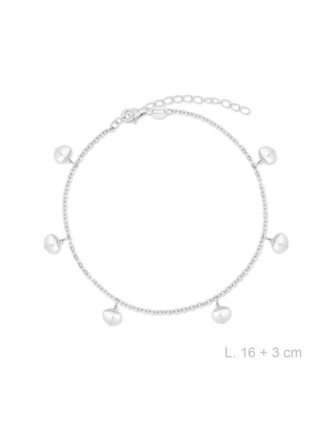 PULSERA COLGANTES EN PLATA Y PERLAS