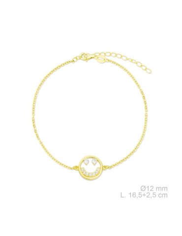 PULSERA SMILY PLATA Y...