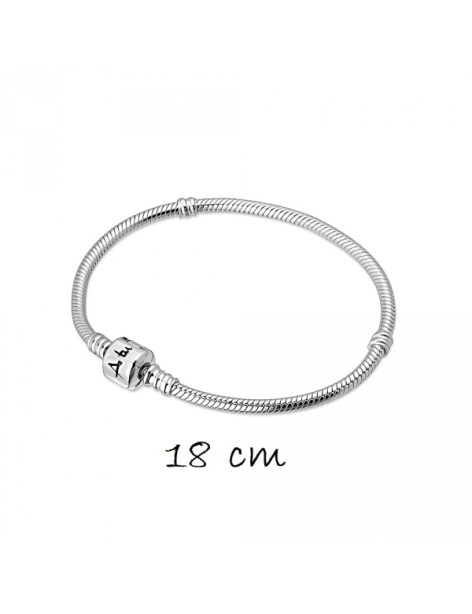 Pulsera Abalorios A Tu Lado Plata 18 cm.