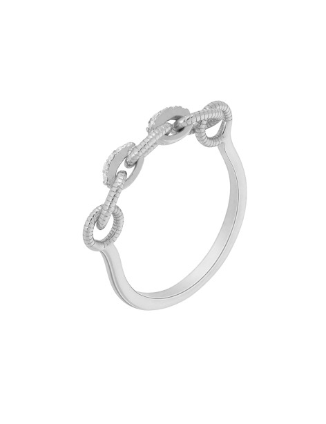 Anillo Marea Endless Plata y Circonitas