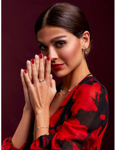 Anillo Marea Aire Plata y Perla