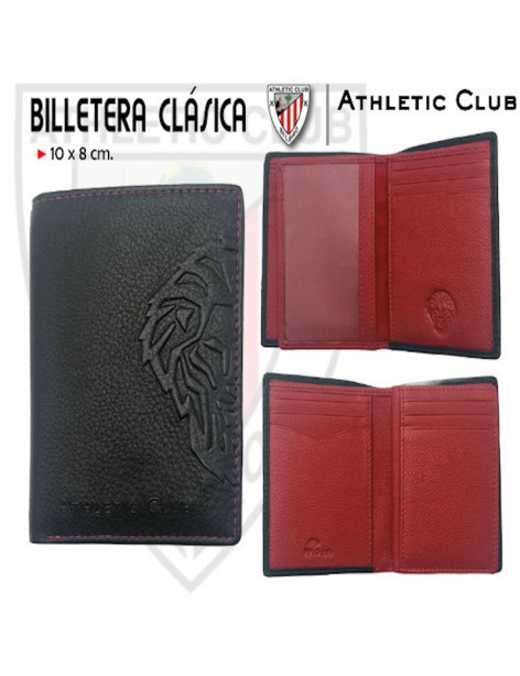 Billetera Tarjetero Piel Athletic Club de Bilbao León Relieve