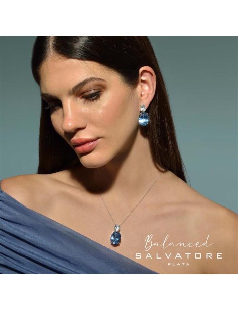 Collar Salvatore Balanced Plata Espinel y Circonitas