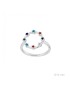 ANILLO CÍRCULO EN PLATA CON CIRCONITAS DE COLORES