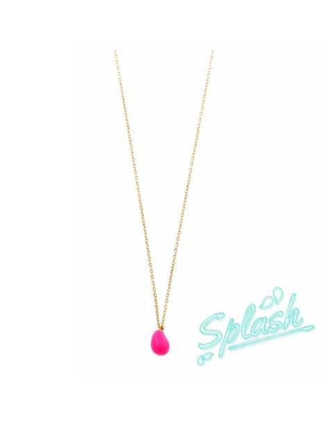 Collar Salvatore Splash Plata Chapada y Esmalte