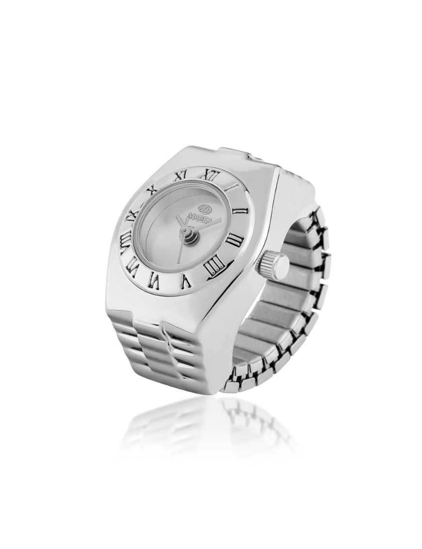 Sortija Reloj Marea Rings Esfera Gris