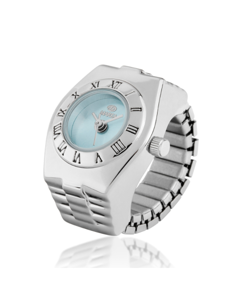 Sortija Reloj Marea Rings Esfera Azul
