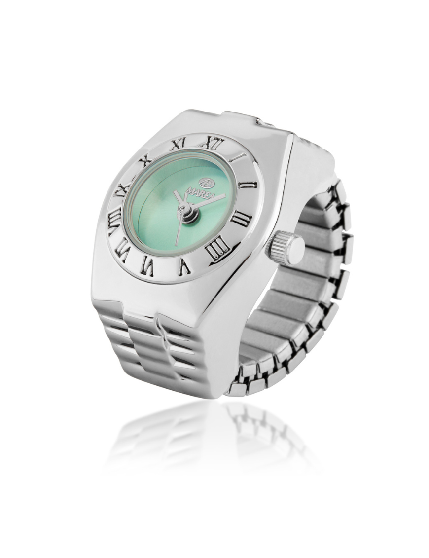 Sortija Reloj Marea Rings Esfera Verde