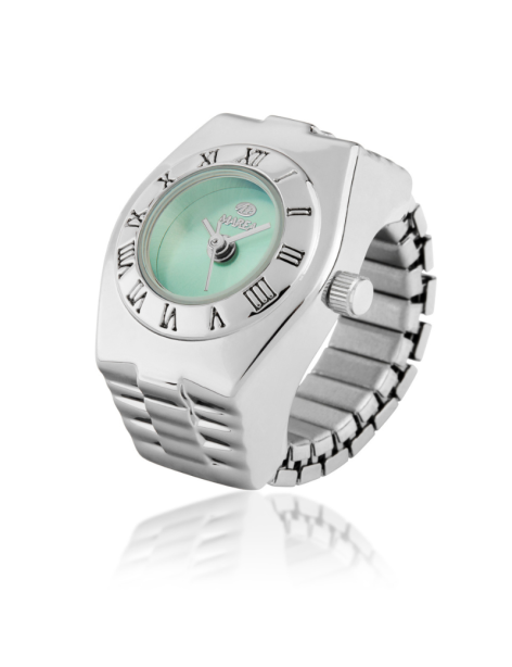 Sortija Reloj Marea Rings Esfera Verde