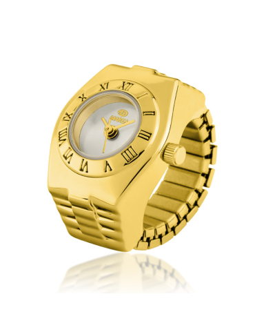 Sortija Reloj Marea Dorado