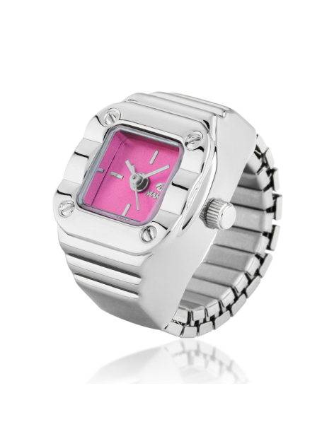 Sortija Reloj Marea Rings Esfera Rosa