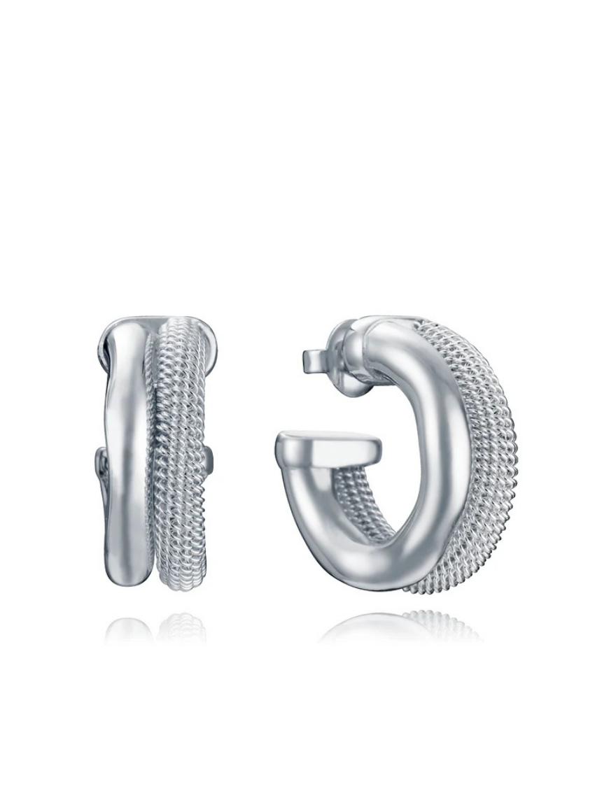 Pendientes Laura Escanes Viceroy Acero Chapado Plata