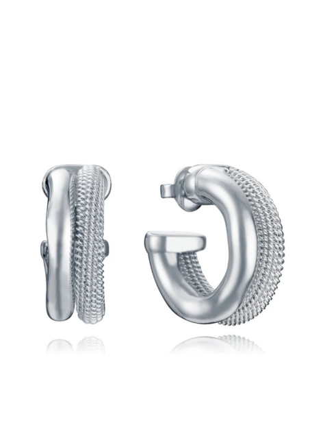 Pendientes Laura Escanes Viceroy Acero Chapado Plata