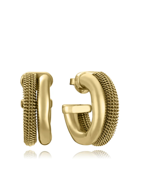 Pendiente Viceoy Laura Escanes Acero Ip Dorado