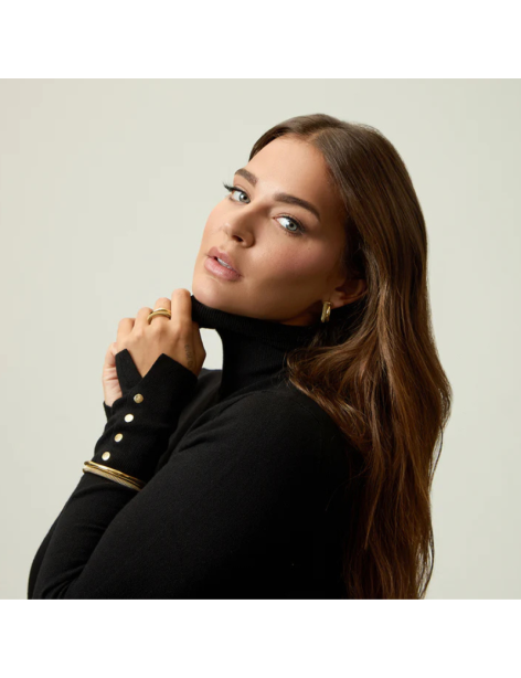 Pendiente Viceoy Laura Escanes Acero Ip Dorado