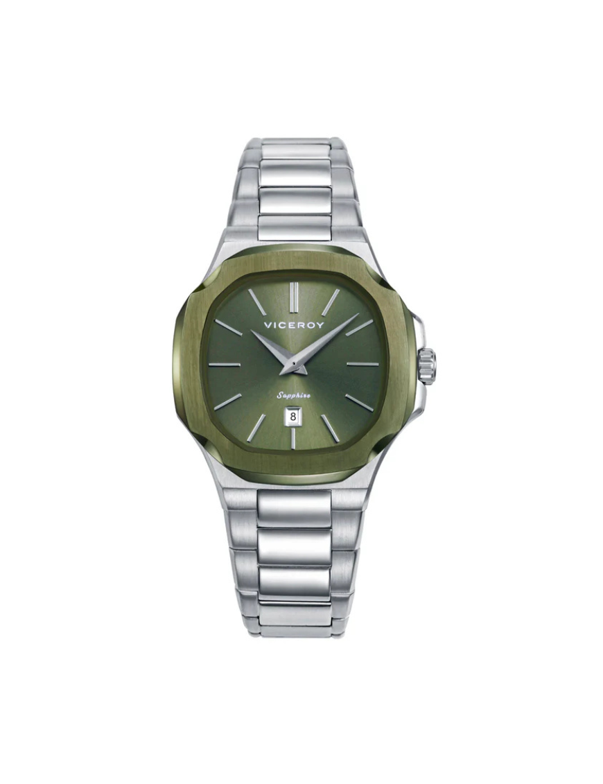 Reloj Cápsula Laura Escanes Viceroy Acero Ip Verde