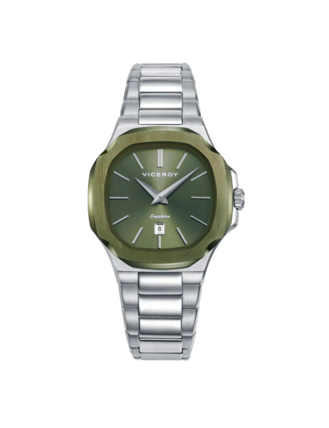 Reloj Cápsula Laura Escanes Viceroy Acero Ip Verde