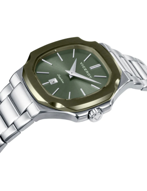Reloj Cápsula Laura Escanes Viceroy Acero Ip Verde