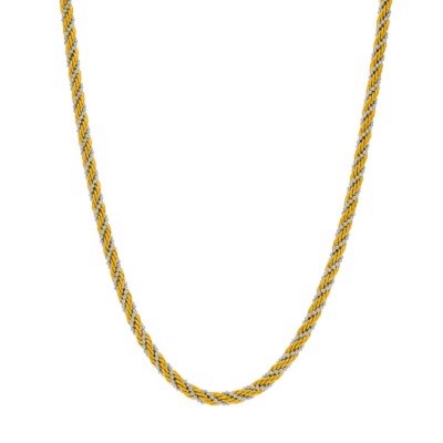 Collar cadena Cordón Marea Acero Bicolor