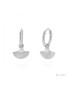 PENDIENTES ABANICO EN PLATA CON CIRCONITA