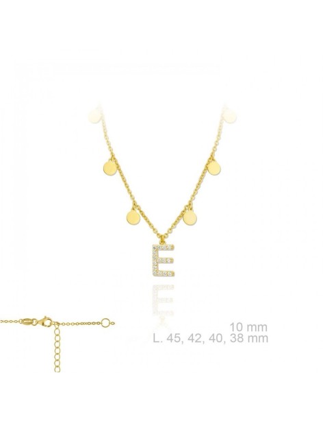 GARGANTILLA INICIAL E CHAPITAS PLATA Y CIRCONITAS